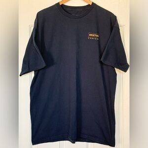 Brixton Company Logo Graphic Tee – Navy | Men’s XL